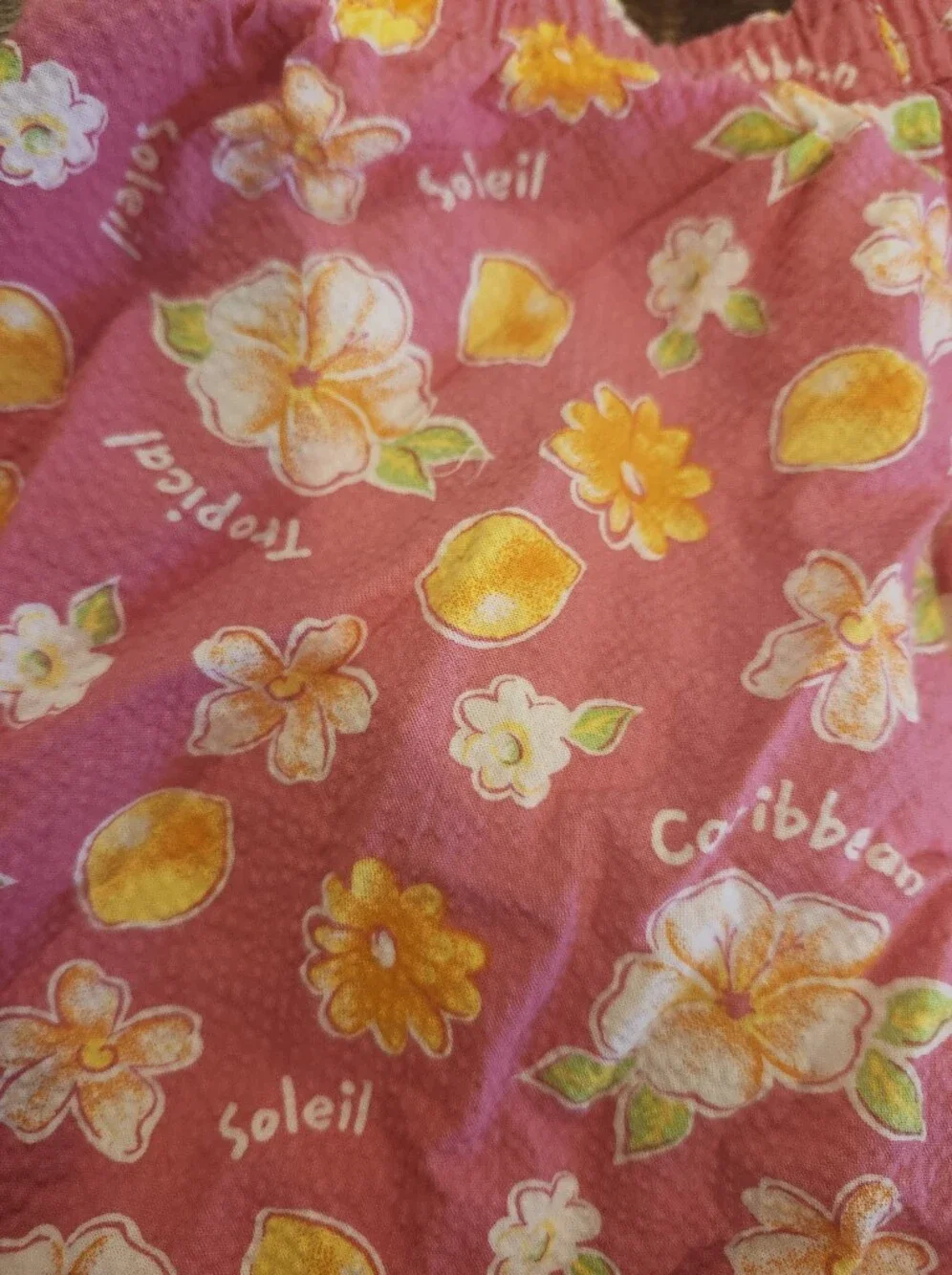 Vintage 90's Oshgosh B'gosh Girls Pink Floral Tropical Skort Top Set Like New 6X